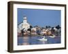 Provincetown Harbor and Town, Cape, Cod, Massachusetts, USA-Walter Bibikow-Framed Photographic Print