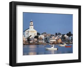 Provincetown Harbor and Town, Cape, Cod, Massachusetts, USA-Walter Bibikow-Framed Photographic Print