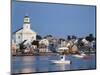 Provincetown Harbor and Town, Cape, Cod, Massachusetts, USA-Walter Bibikow-Mounted Photographic Print