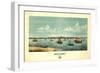 Provincetown, Massachusetts - Panoramic Map-Lantern Press-Framed Art Print