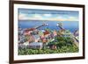 Provincetown, Massachusetts - Pilgrim Memorial View of the Harbor-Lantern Press-Framed Art Print