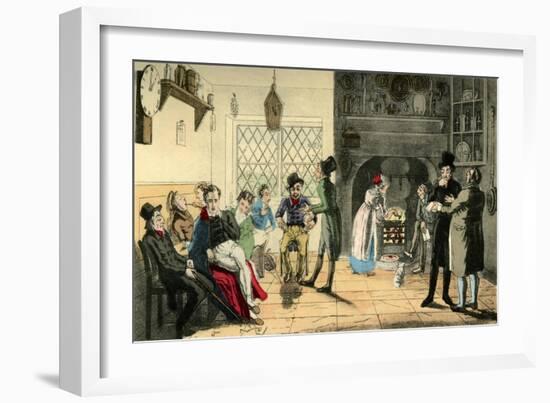 Provincial Actors on their Route-Theodore Lane-Framed Giclee Print