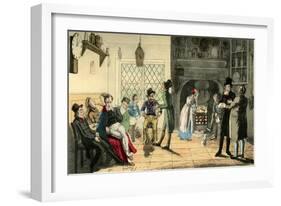 Provincial Actors on their Route-Theodore Lane-Framed Giclee Print