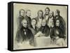 Provisional Government of the Second French-Achille Deveria-Framed Stretched Canvas
