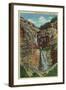 Provo Canyon, Utah, View of Bridal Veil Falls-Lantern Press-Framed Art Print