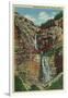 Provo Canyon, Utah, View of Bridal Veil Falls-Lantern Press-Framed Art Print