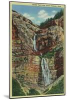 Provo Canyon, Utah, View of Bridal Veil Falls-Lantern Press-Mounted Art Print