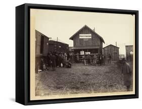 Provost Marshal's Office, Aquia Creek, February 1863-Timothy O'Sullivan-Framed Stretched Canvas
