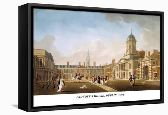 Provost's House, Dublin, 1794-James Malton-Framed Stretched Canvas