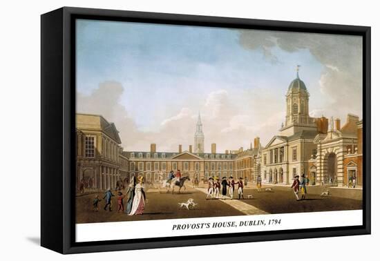 Provost's House, Dublin, 1794-James Malton-Framed Stretched Canvas