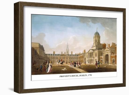 Provost's House, Dublin, 1794-James Malton-Framed Art Print