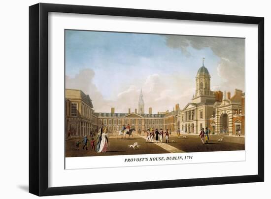 Provost's House, Dublin, 1794-James Malton-Framed Art Print