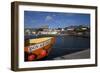 Prow of the Cape Clear Ferry in the Harbour and Behind, Dún Na Sead Castle, Built in 1215-null-Framed Photographic Print