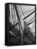 Prow of the Sailing Ship Luther Little-Alfred Eisenstaedt-Framed Stretched Canvas