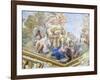 Prudence, Detail of Cycle of Frescoes in Hall of Mirrors-Luca Giordano-Framed Giclee Print