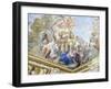 Prudence, Detail of Cycle of Frescoes in Hall of Mirrors-Luca Giordano-Framed Giclee Print