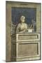 Prudence, Female Figure Sitting at a Desk-null-Mounted Giclee Print