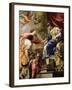 Prudence Leading Peace and Abundance, circa 1645-Simon Vouet-Framed Giclee Print