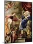 Prudence Leading Peace and Abundance, circa 1645-Simon Vouet-Mounted Giclee Print