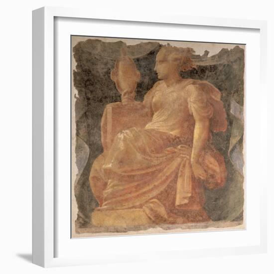 Prudence, One of the Four Cardinal Virtues-Nicolò dell' Abate-Framed Giclee Print