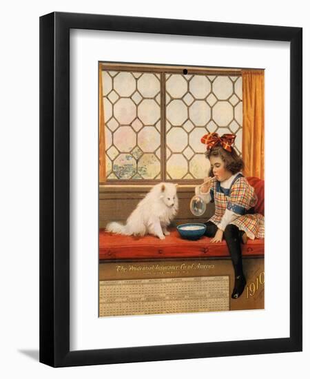 Prudential Insurance Calendar, USA, 1910-null-Framed Giclee Print