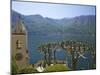 Pruned Plane Trees and Chapel of Villa Balbianello, in Spring Sunshine, Lenno, Lake Como, Italy-Peter Barritt-Mounted Photographic Print