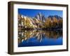 Prusik Peak and Temple Ridge, Reflected in Sprite Lake, Enchantment Lakes-Jamie & Judy Wild-Framed Photographic Print