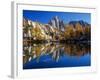 Prusik Peak and Temple Ridge, Reflected in Sprite Lake, Enchantment Lakes-Jamie & Judy Wild-Framed Photographic Print