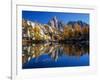 Prusik Peak and Temple Ridge, Reflected in Sprite Lake, Enchantment Lakes-Jamie & Judy Wild-Framed Photographic Print