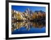 Prusik Peak and Temple Ridge, Reflected in Sprite Lake, Enchantment Lakes-Jamie & Judy Wild-Framed Photographic Print