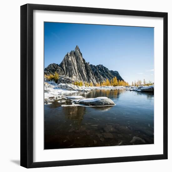 Prusik Peak in the Alpine Lakes Wilderness Area, Washington-Steven Gnam-Framed Photographic Print