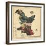 Prussia, Geographical Fun: Being Humourous Outlines of Various Countries, 1869-Lilian Lancaster-Framed Giclee Print