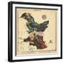 Prussia, Geographical Fun: Being Humourous Outlines of Various Countries, 1869-Lilian Lancaster-Framed Giclee Print