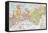 Prussia Historical Development Map-marzolino-Framed Stretched Canvas