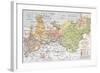 Prussia Historical Development Map-marzolino-Framed Art Print