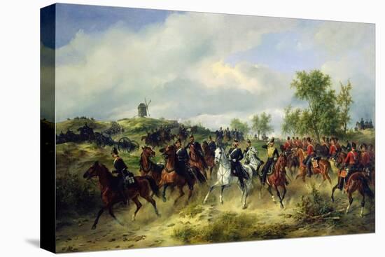 Prussian Cavalry on Expedition, c.19th-Carl Schulz-Stretched Canvas