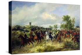 Prussian Cavalry on Expedition, c.19th-Carl Schulz-Stretched Canvas