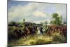 Prussian Cavalry on Expedition, c.19th-Carl Schulz-Mounted Giclee Print