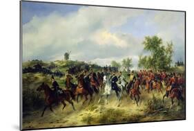 Prussian Cavalry on Expedition, c.19th-Carl Schulz-Mounted Giclee Print