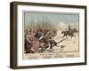 Prussian Infantry at the Battle of Leuthen-Carl Rochling-Framed Giclee Print