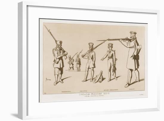 Prussian Landwehr, 1813-15-Raphael Jacquemin-Framed Giclee Print