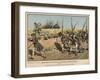 Prussian Musketeers and Grenadiers on the March from Mahren to Kustrin-Carl Rochling-Framed Giclee Print