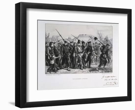 Prussian Prisoners, Franco-Prussian War, 1870-Auguste Bry-Framed Premium Giclee Print