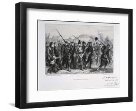 Prussian Prisoners, Franco-Prussian War, 1870-Auguste Bry-Framed Premium Giclee Print