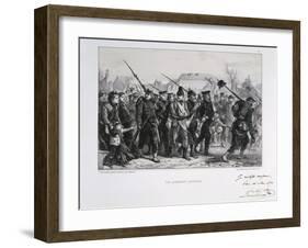 Prussian Prisoners, Franco-Prussian War, 1870-Auguste Bry-Framed Giclee Print