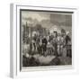 Prussian Requisitions in a Village Near Paris-null-Framed Giclee Print