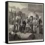 Prussian Requisitions in a Village Near Paris-null-Framed Stretched Canvas