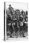 Prussian Soldiers on the March, Franco-Prussian War, September 1870-null-Stretched Canvas