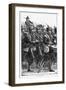 Prussian Soldiers on the March, Franco-Prussian War, September 1870-null-Framed Giclee Print
