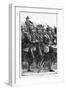 Prussian Soldiers on the March, Franco-Prussian War, September 1870-null-Framed Giclee Print